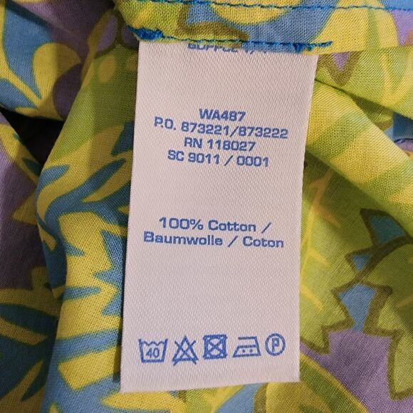 Boden Multi Colored Stitched V Neck Floral Tunic size 6 - Picture 5 of 5